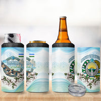 Uzbekistan Independence Day 4 in 1 Can Cooler Tumbler Honor The Legacy Flying Eagle Plants National Emblem
