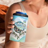 Uzbekistan Independence Day 4 in 1 Can Cooler Tumbler Honor The Legacy Flying Eagle Plants National Emblem