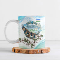 Uzbekistan Independence Day Ceramic Mug Honor The Legacy Flying Eagle Plants National Emblem