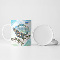 Uzbekistan Independence Day Ceramic Mug Honor The Legacy Flying Eagle Plants National Emblem