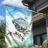 Uzbekistan Independence Day Garden Flag Honor The Legacy Flying Eagle Plants National Emblem