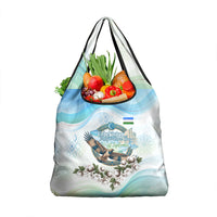 Uzbekistan Independence Day Grocery Bag Honor The Legacy Flying Eagle Plants National Emblem