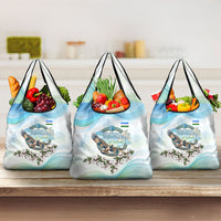 Uzbekistan Independence Day Grocery Bag Honor The Legacy Flying Eagle Plants National Emblem