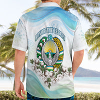 Uzbekistan Independence Day Hawaiian Shirt Honor The Legacy Flying Eagle Plants National Emblem