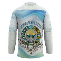 Uzbekistan Independence Day Hockey Jersey Honor The Legacy Flying Eagle Plants National Emblem