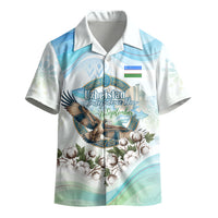 Uzbekistan Independence Day Kid Hawaiian Shirt Honor The Legacy Flying Eagle Plants National Emblem