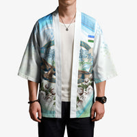 Uzbekistan Independence Day Kimono Honor The Legacy Flying Eagle Plants National Emblem