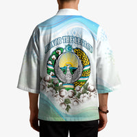 Uzbekistan Independence Day Kimono Honor The Legacy Flying Eagle Plants National Emblem