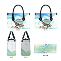 Uzbekistan Independence Day Leather Bag Honor The Legacy Flying Eagle Plants National Emblem