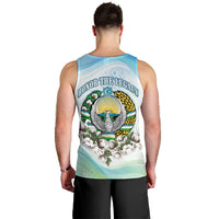 Uzbekistan Independence Day Men Tank Top Honor The Legacy Flying Eagle Plants National Emblem