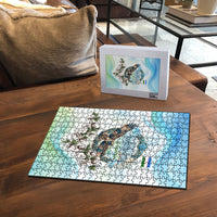 Uzbekistan Independence Day Puzzle Honor The Legacy Flying Eagle Plants National Emblem