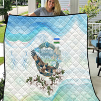 Uzbekistan Independence Day Quilt Honor The Legacy Flying Eagle Plants National Emblem