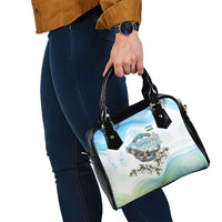 Uzbekistan Independence Day Shoulder Handbag Honor The Legacy Flying Eagle Plants National Emblem