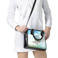 Uzbekistan Independence Day Shoulder Handbag Honor The Legacy Flying Eagle Plants National Emblem