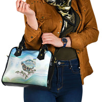 Uzbekistan Independence Day Shoulder Handbag Honor The Legacy Flying Eagle Plants National Emblem