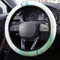 Uzbekistan Independence Day Steering Wheel Cover Honor The Legacy Flying Eagle Plants National Emblem