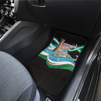 Uzbekistan Independence Day Car Mats Freedom Snow Leopard Minaret Architecture Flag