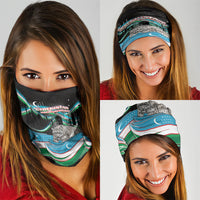 Uzbekistan Independence Day Neck Gaiter Freedom Snow Leopard Minaret Architecture Flag