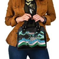 Uzbekistan Independence Day Shoulder Handbag Freedom Snow Leopard Minaret Architecture Flag