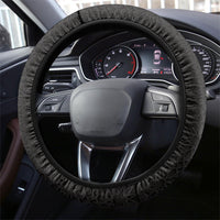 Uzbekistan Independence Day Steering Wheel Cover Freedom Snow Leopard Minaret Architecture Flag