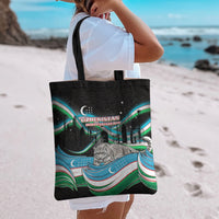 Uzbekistan Independence Day Tote Bag Freedom Snow Leopard Minaret Architecture Flag