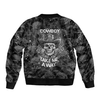 Cowboy Skull Bomber Jacket Cowboy Take Me Away - Wonder Print Shop