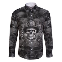 Cowboy Skull Family Matching Off Shoulder Maxi Dress and Hawaiian Shirt Cowboy Take Me Away - Wonder Print Shop