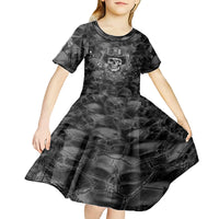 Cowboy Skull Kid Short Sleeve Dress Cowboy Take Me Away - Wonder Print Shop