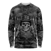 Cowboy Skull Long Sleeve Shirt Cowboy Take Me Away - Wonder Print Shop