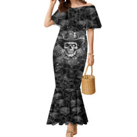Cowboy Skull Mermaid Dress Cowboy Take Me Away - Wonder Print Shop