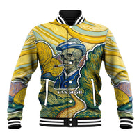 Vincent Van Gogh Skull Baseball Jacket - Wonder Print Shop
