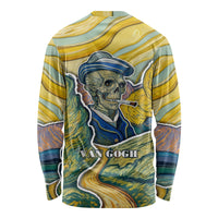 Vincent Van Gogh Skull Long Sleeve Shirt - Wonder Print Shop
