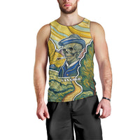 Vincent Van Gogh Skull Men Tank Top - Wonder Print Shop