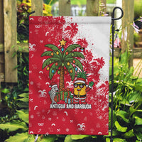 Antigua and Barbuda Christmas Garden Flag with Santa Pineapple Palm Tree Parrot and Gift Design - Wonder Print Shop