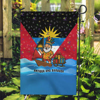 Antigua and Barbuda Christmas Garden Flag with Santa Sailboat Island Flag and Tropical Gift Design - Wonder Print Shop