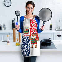 Panama Christmas Apron with Tropical Santa National Coat of Arms and Festive Pattern Design - Wonder Print Shop