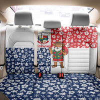 Panama Christmas Back Car Seat Cover with Tropical Santa National Coat of Arms and Festive Pattern Design - Wonder Print Shop