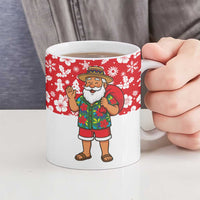 Panama Christmas Ceramic Mug with Tropical Santa National Coat of Arms and Festive Pattern Design - Wonder Print Shop
