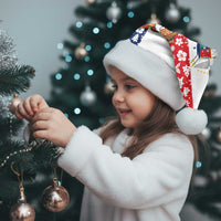 Panama Christmas Santa Hat with Tropical Santa National Coat of Arms and Festive Pattern Design - Wonder Print Shop