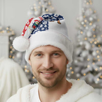 Panama Christmas Santa Hat with Tropical Santa National Coat of Arms and Festive Pattern Design - Wonder Print Shop