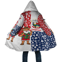 Panama Christmas Cloak with Tropical Santa National Coat of Arms and Festive Pattern Design - Wonder Print Shop