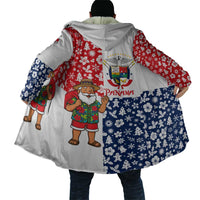 Panama Christmas Cloak with Tropical Santa National Coat of Arms and Festive Pattern Design - Wonder Print Shop