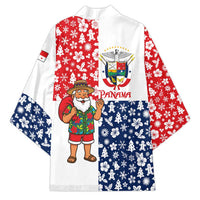 Panama Christmas Kimono with Tropical Santa National Coat of Arms and Festive Pattern Design - Wonder Print Shop