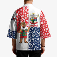 Panama Christmas Kimono with Tropical Santa National Coat of Arms and Festive Pattern Design - Wonder Print Shop