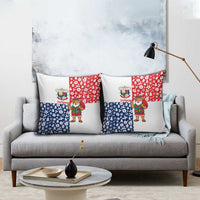 Panama Christmas Pillow Cover with Tropical Santa National Coat of Arms and Festive Pattern Design - Wonder Print Shop