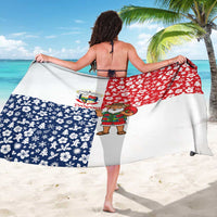 Panama Christmas Sarong with Tropical Santa National Coat of Arms and Festive Pattern Design - Wonder Print Shop