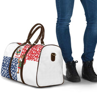 Panama Christmas Travel Bag with Tropical Santa National Coat of Arms and Festive Pattern Design - Wonder Print Shop