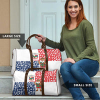 Panama Christmas Travel Bag with Tropical Santa National Coat of Arms and Festive Pattern Design - Wonder Print Shop