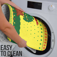 Senegal Christmas Bathroom Set with Yellow-Green-Red Design, Baobab Tree, and National Coat of Arms Motif - Wonder Print Shop