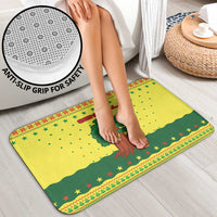 Senegal Christmas Bathroom Set with Yellow-Green-Red Design, Baobab Tree, and National Coat of Arms Motif - Wonder Print Shop